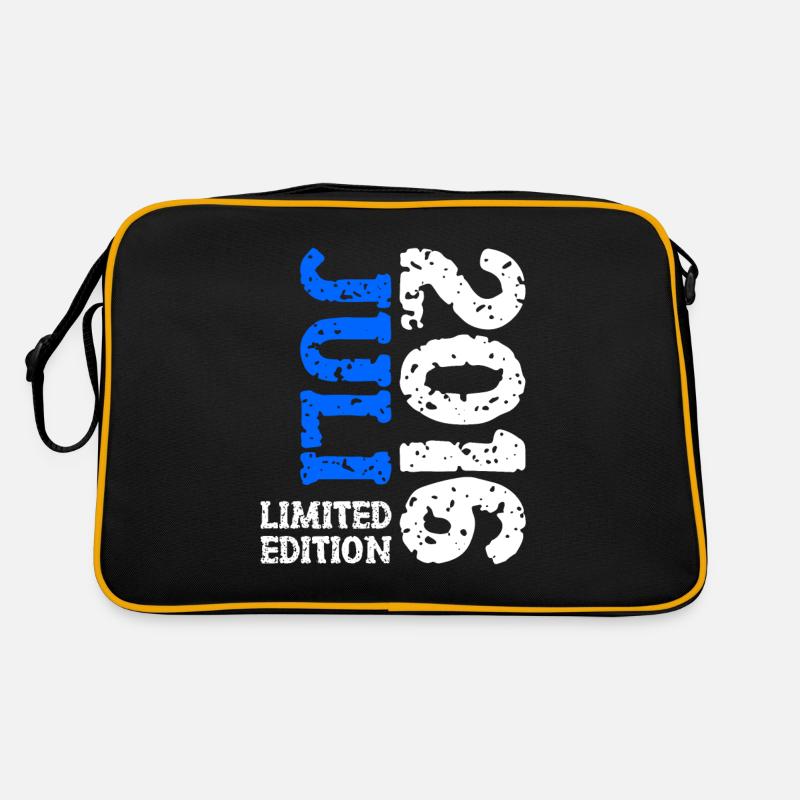 2016 Juli Limited Edition Geburtstag Geschenk - Retro Tasche - Schwarz/Gold