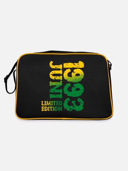 1993 Juni Limited Edition Geburtstag Geschenk - Retro Tasche - Schwarz/Gold