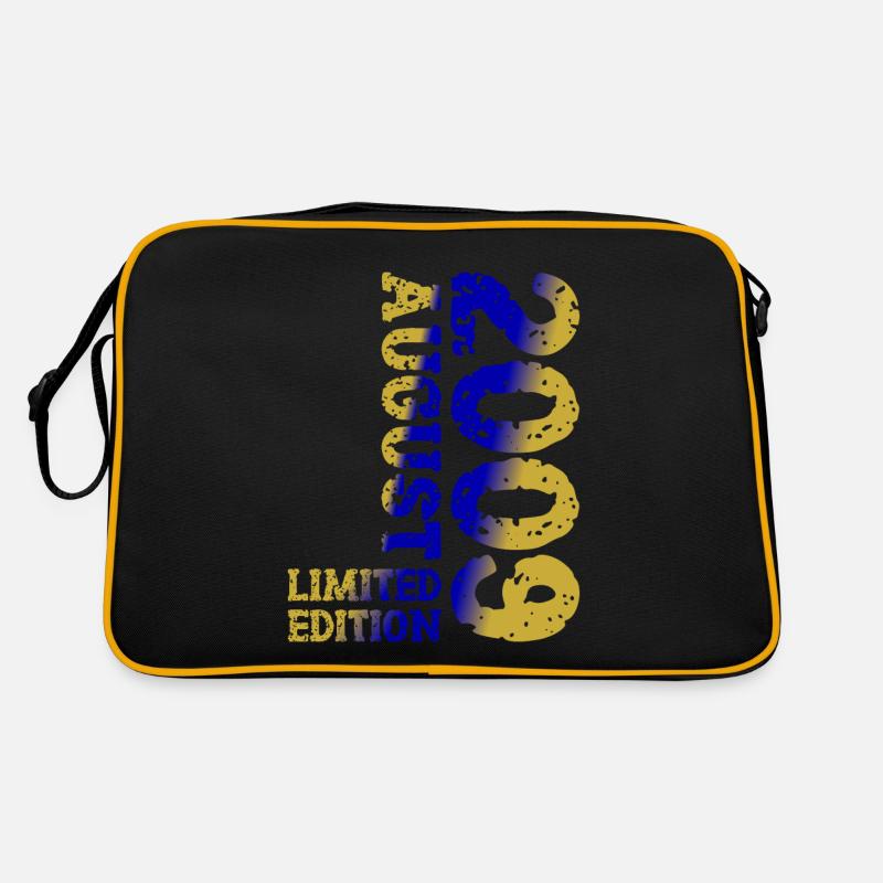 2009 August Limited Edition 14. Geburtstag Outfit - Retro Tasche - Schwarz/Gold