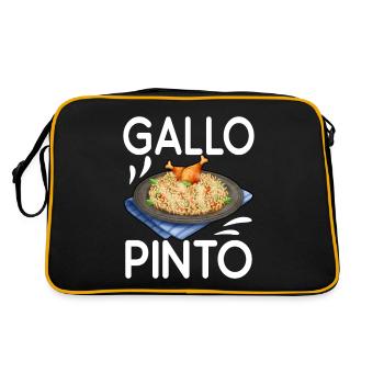 Gallo Pinto Costa Rican Latin American - Retro Bag - black/gold - Back