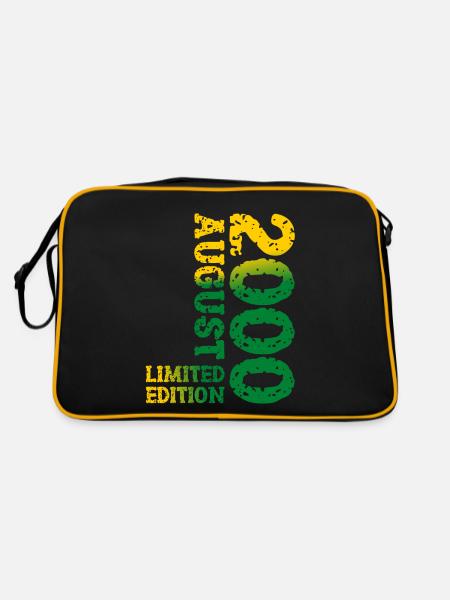 2000 Août Édition Limitée 23e Tenue d’anniversaire - Sac Retro - noir/or - Dos