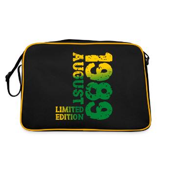 1989 Août Édition Limitée 34e Tenue d’anniversaire - Sac Retro - noir/or - Dos