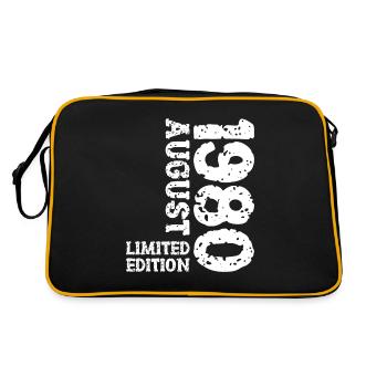 1980 August Limited Edition 43rd Birthday Outfit - Retro Bag - black/gold - Back
