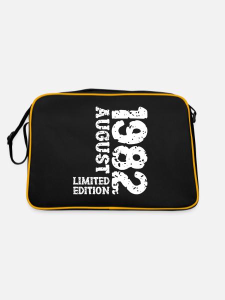 1982 Août Édition Limitée 41e Tenue d’anniversaire - Sac Retro - noir/or - Dos