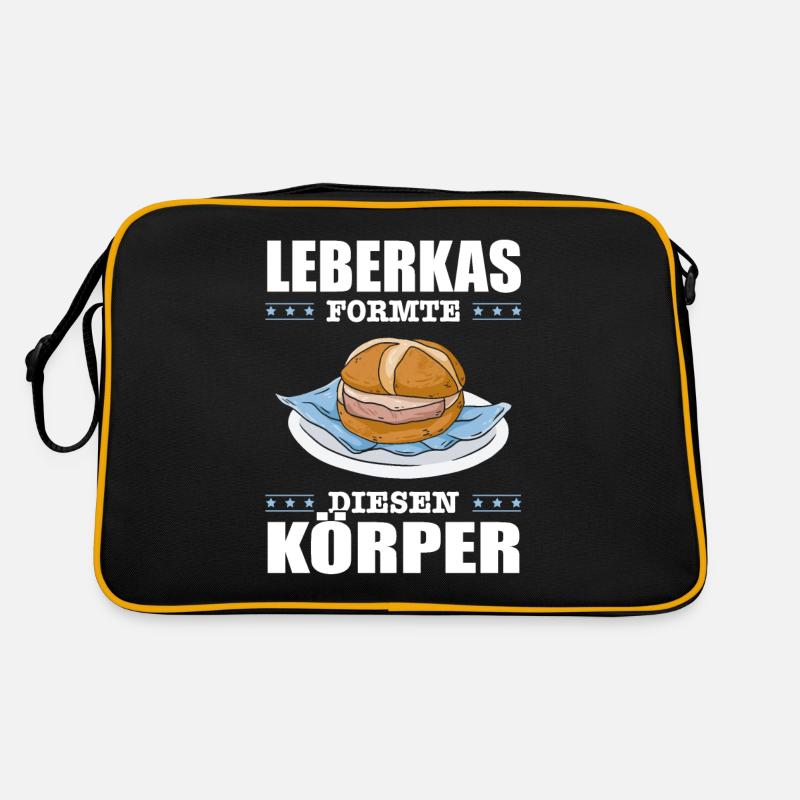 Lustiger Leberkas Formte Diesen Körper Spruch Retro Tasche