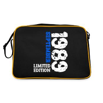1989 Septembre Édition Limitée 34e Décoration Anniversaire - Sac Retro - noir/or - Dos