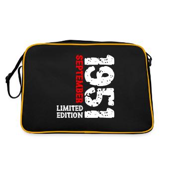 1951 Septembre Edition Limitée 72e Anniversaire Déco - Sac Retro - noir/or - Dos