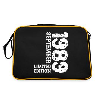 1989 Septembre Édition Limitée 34e Décoration Anniversaire - Sac Retro - noir/or - Dos