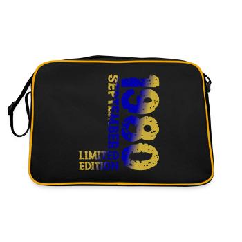 1980 September Limited Edition 43rd Birthday Decoration - Retro Bag - black/gold - Back