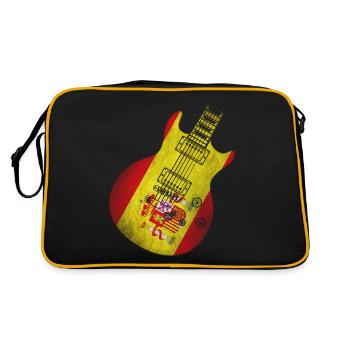 Drapeau de l’Espagne Guitare - Sac Retro - noir/or - Dos