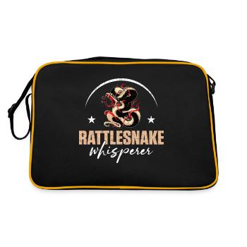 Crotaille, chuchotant, amphibiens et reptiles - Sac Retro - noir/or - Dos