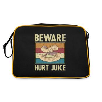 Attention Hurt Juice Retro Rattlesnake Cadeau - Sac Retro - noir/or - Dos