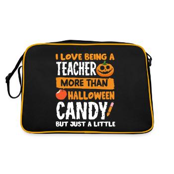Teacher Halloween Candy School Day Disguise - Retro Bag - black/gold - Back
