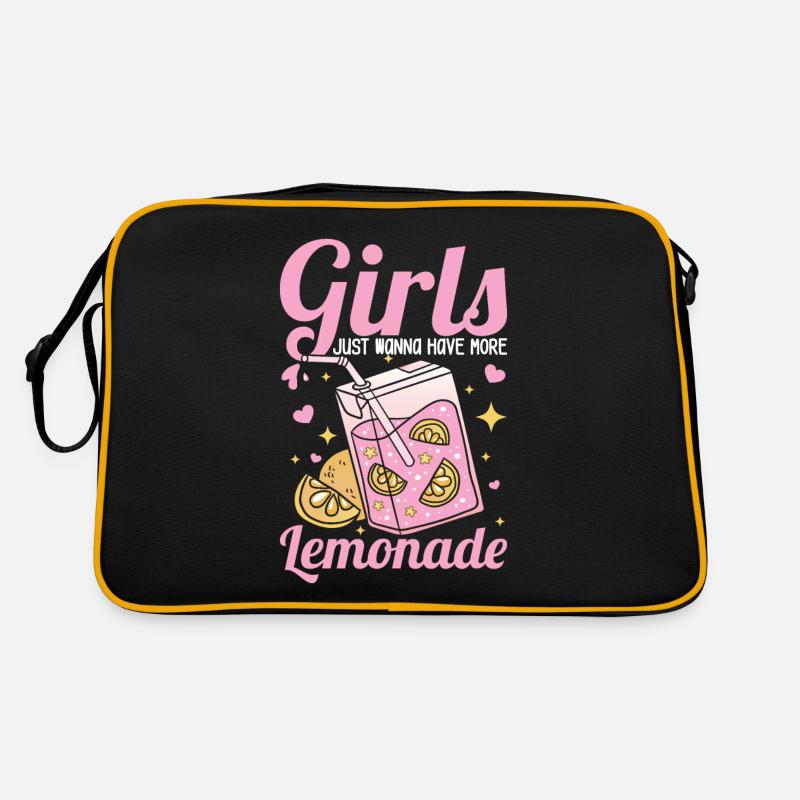 Mädchen Limonade Süßer Zitronensaft Geschenk Retro Tasche