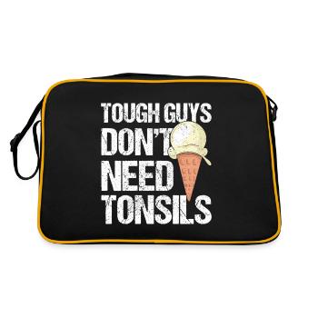 Tough Guys Don't Need Tonsils Ice Cream - Retro Bag - black/gold - Back