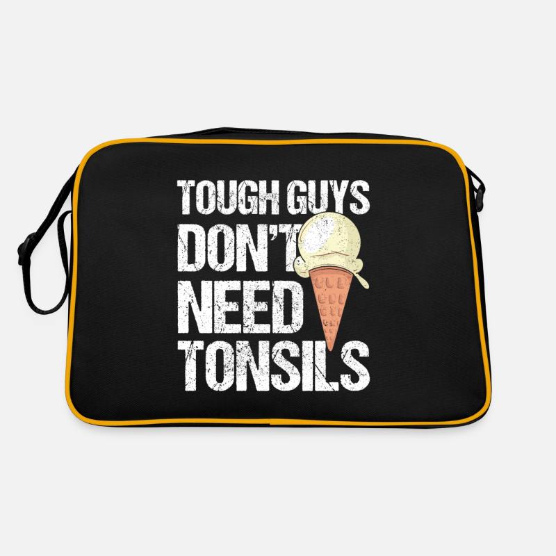 Tough Guys Don't Need Tonsils Ice Cream Retro Tasche