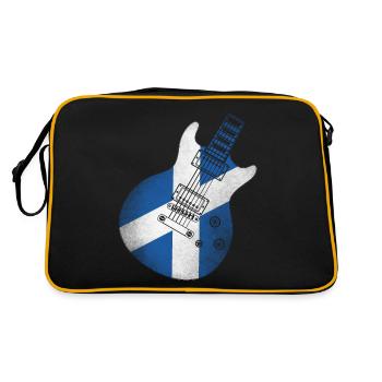 Scotland Flag Guitare - Sac Retro - noir/or - Dos