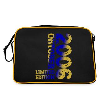 2006 October Limited Edition 17th Birthday Decoration - Retro Bag - black/gold - Back