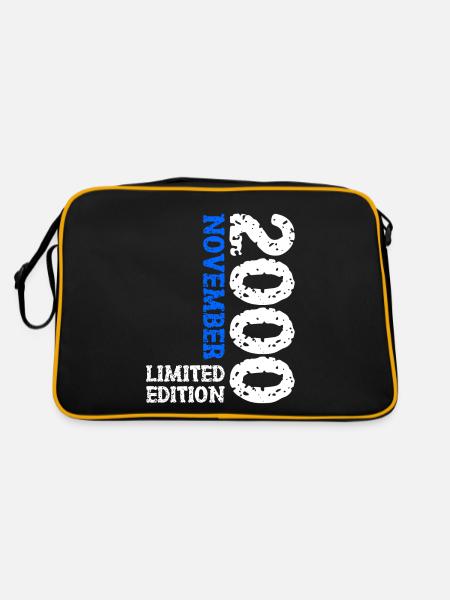 2000 novembre édition limitée 23e anniversaire décoration - Sac Retro - noir/or - Dos