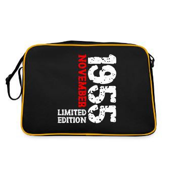 1955 novembre édition limitée 68e anniversaire décoration - Sac Retro - noir/or - Dos