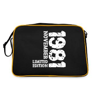 1981 novembre édition limitée 42e anniversaire décoration - Sac Retro - noir/or - Dos
