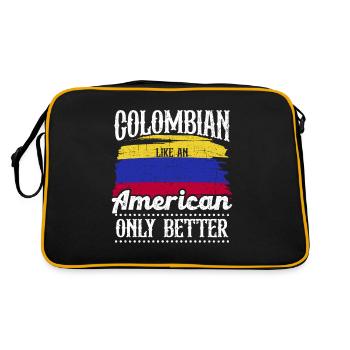 Colombien Amérique du Sud Pays d’origine Amérique latine - Sac Retro - noir/or - Dos