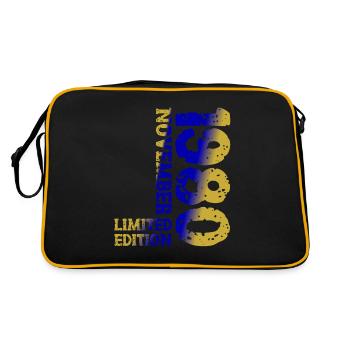 1980's November Limited Edition 43rd Birthday Decoration - Retro Bag - black/gold - Back