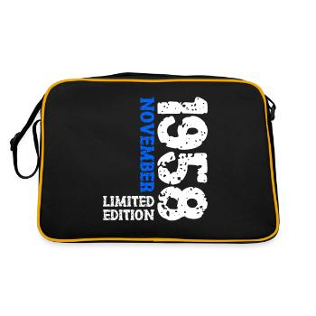 1958 November Limited Edition 65th Birthday Decoration - Retro Bag - black/gold - Back