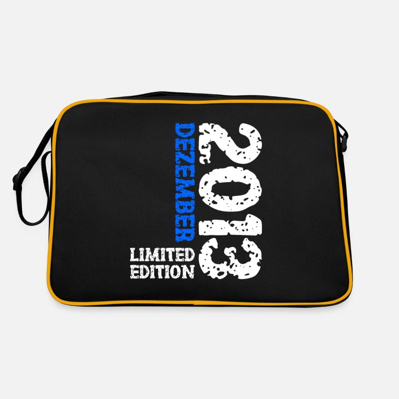 2013 Dezember Limited Edition 10. Geburtstag Deko - Retro Tasche - Schwarz/Gold
