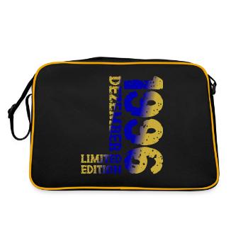 1996 Dezember Limited Edition 27. Geburtstag Deko - Retro Tasche - Schwarz/Gold - Hinten