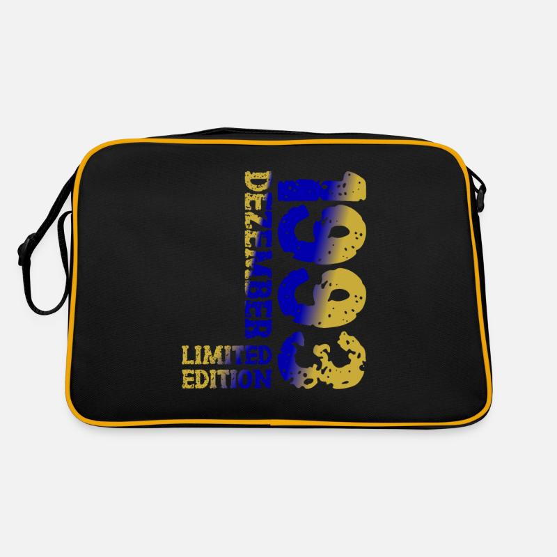 1993 décembre édition limitée 30e anniversaire décoration - Sac Retro - noir/or