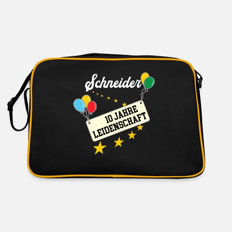 Schneider 10 jähriges Jubiläum Schneiderei Jubi Retro Tasche