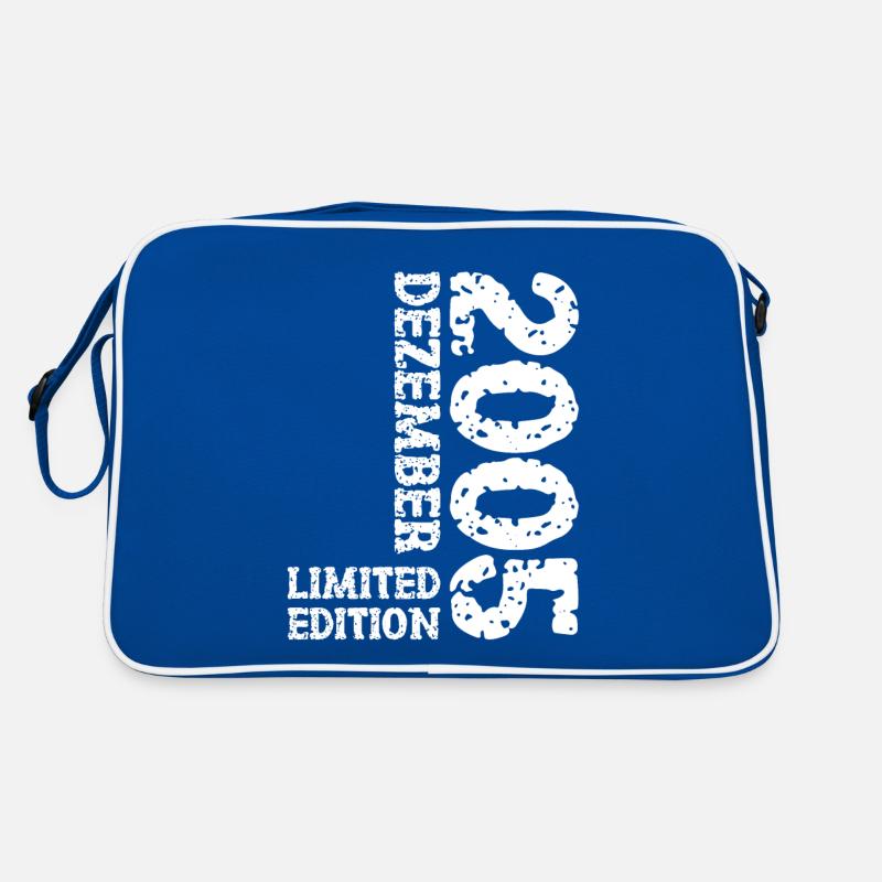 2005 Dezember Limited Edition 18. Geburtstag Deko Retro Tasche