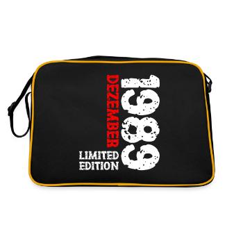 1989 décembre édition limitée 34e anniversaire décoration - Sac Retro - noir/or - Dos