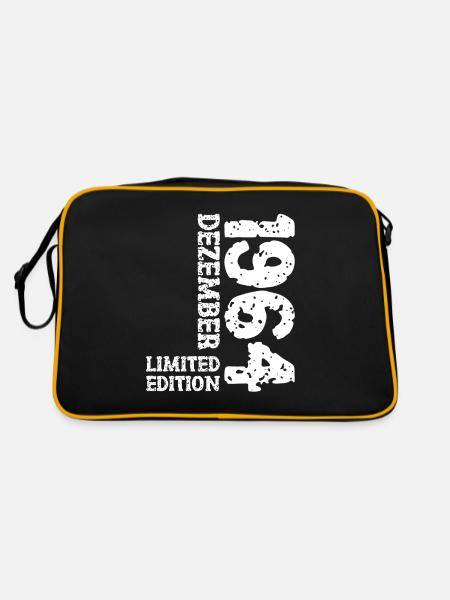 1964 December Limited Edition 59th Birthday Decoration - Retro Bag - black/gold - Back
