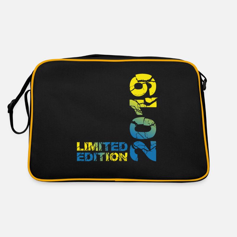 2019 Limited Edition Geburtstag Geschenk Deko - Retro Tasche - Schwarz/Gold
