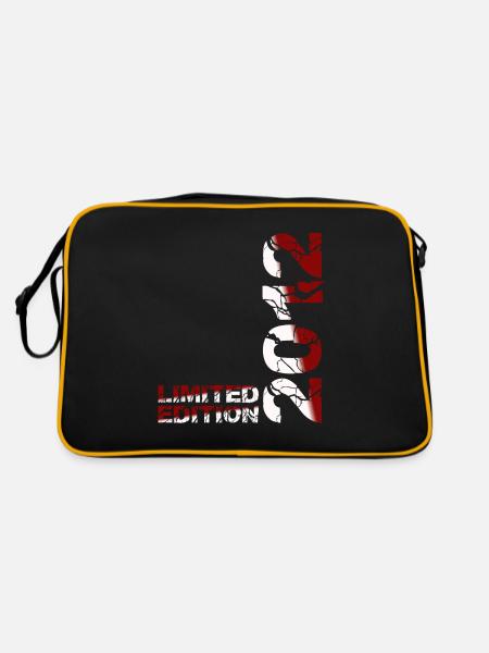 2012 Édition Limitée Anniversaire Cadeau Femme Mari - Sac Retro - noir/or - Dos