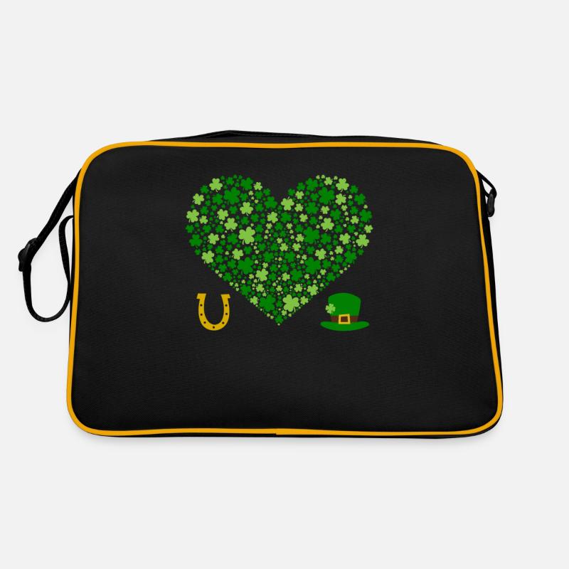 St Patricks Day Accessories Ireland Shamrock Decoration Retro Bag
