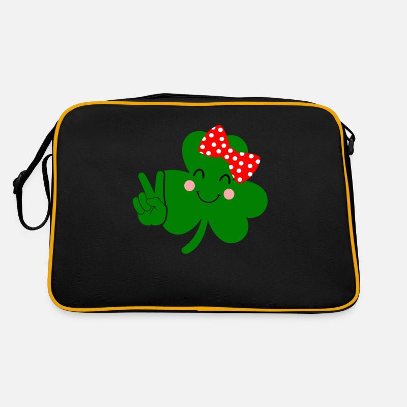 Accessoires de la Saint-Patrick Irlande Shamrock décoration Sac Retro