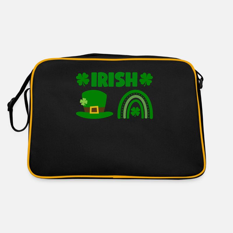 Accessoires de la Saint-Patrick Irlande Shamrock décoration Sac Retro