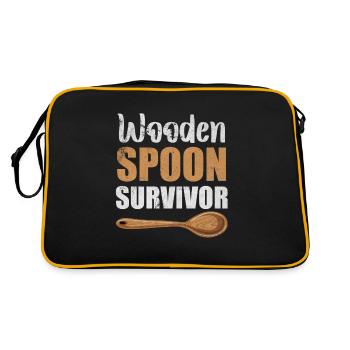 Cuillère en bois Survivant Parents parentaux - Sac Retro - noir/or - Dos