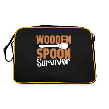 Cuillère en bois d’entraînement italienne Cuillère Survivor - Sac Retro - noir/or - Dos