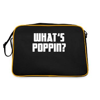 Qu’est-ce que Poppin ? Soirée cinéma Popcorn Knallmais - Sac Retro - noir/or - Dos