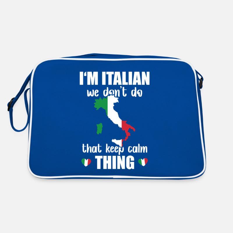 Italian Don't Do Keep Calm Thing Nationality Retro Bag