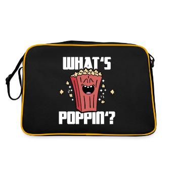 What's Poppin, Movie Night, Movie Night, Popcorn - Retro Bag - black/gold - Back