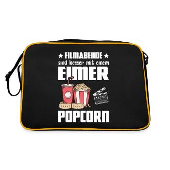 Funny Popcorn - Soirées cinéma Meilleur seau de pop-corn - Sac Retro - noir/or - Dos