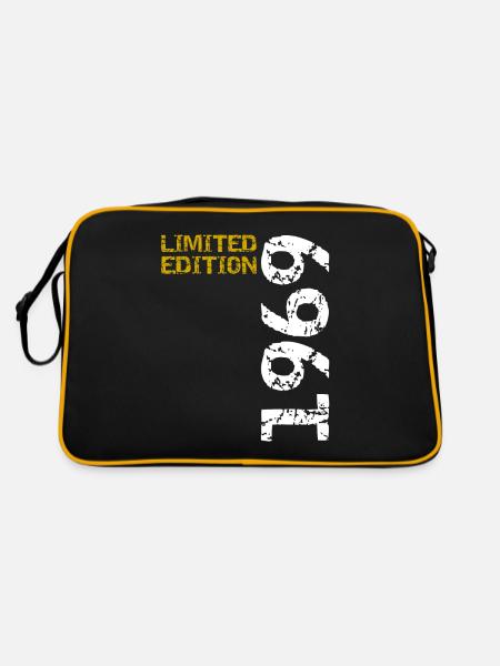 1969 édition limitée anniversaire cadeau femme mari - Sac Retro - noir/or - Dos
