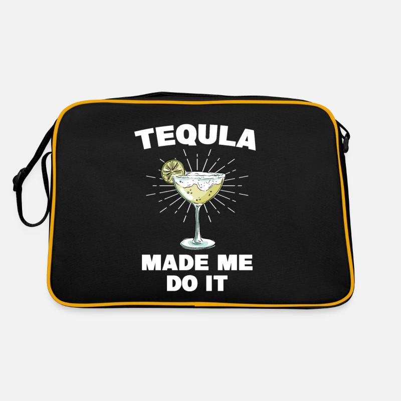 Tequila Made Me Do It Lustiger Tequila Spruch Retro Tasche