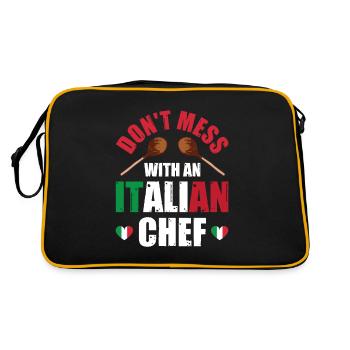 Ne gâchez pas le chef italien Cuisine italienne - Sac Retro - noir/or - Dos