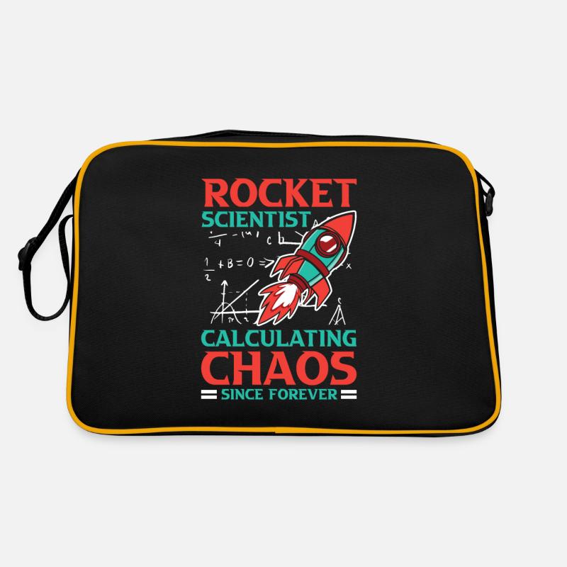 Rocket Scientist Calculating Chaos Since Forever Retro Tasche